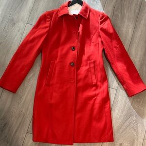 Banana Republic Burnt Orange Wool Coat